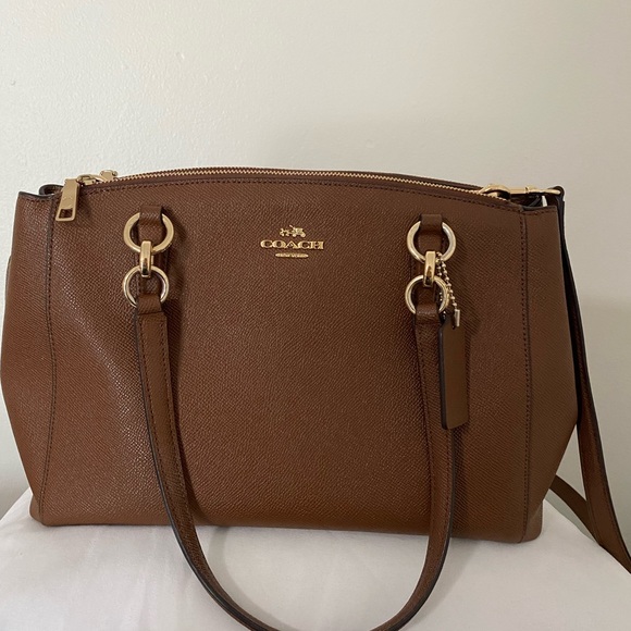 Coach Christine Double Zipper Carryall Bag - Picture 1 of 15